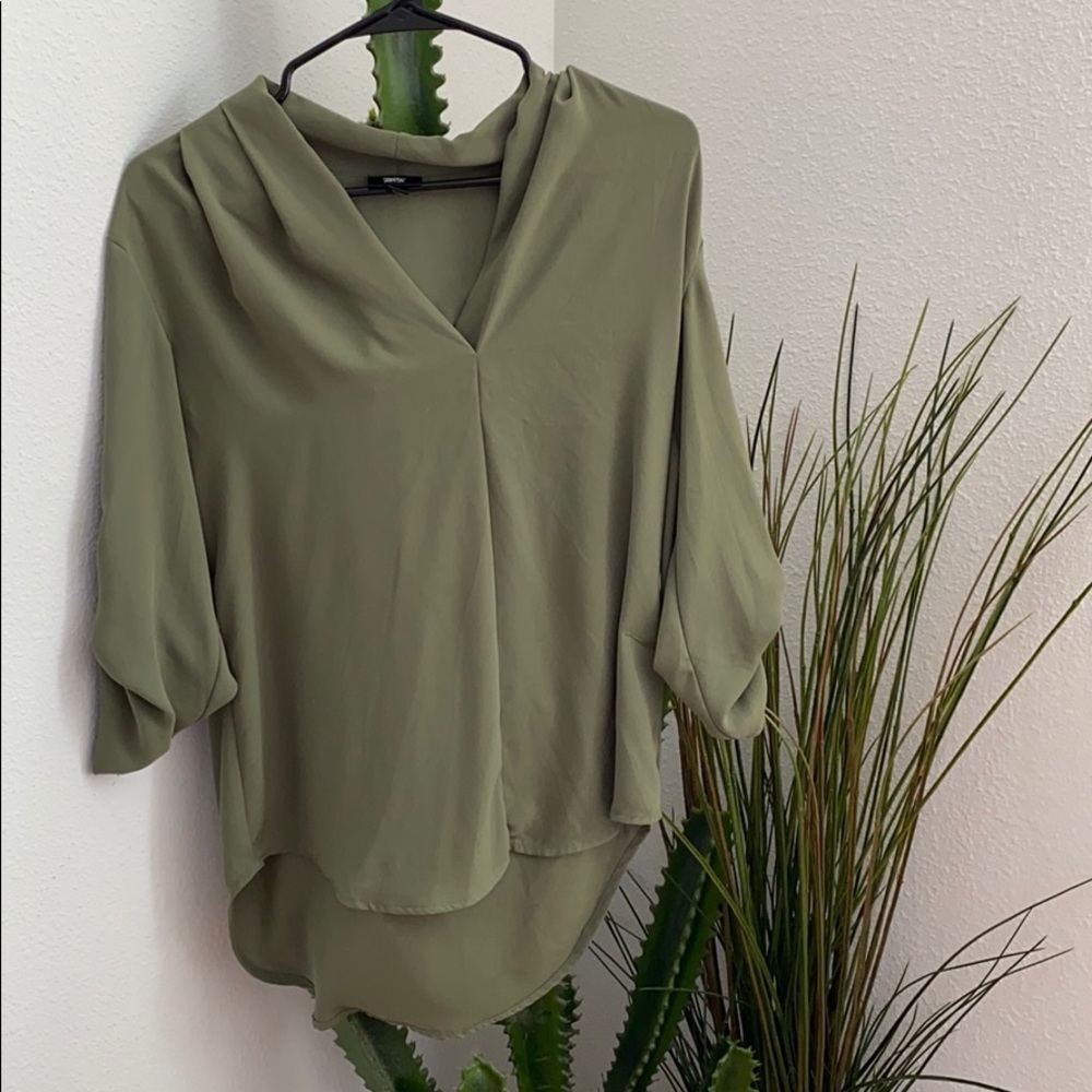 Women’s Mossimo army green blouse